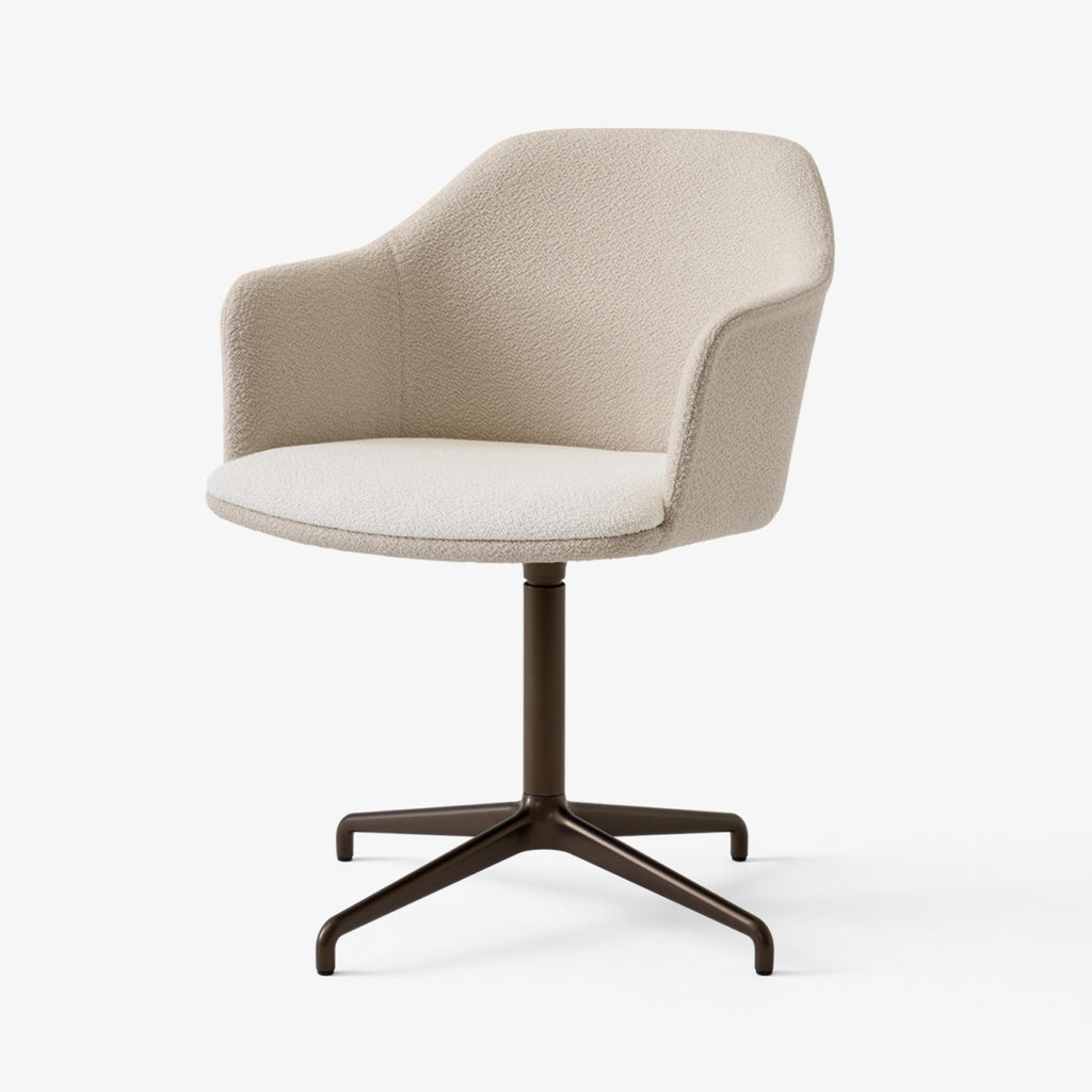 Rely Meeting Chair HW42 - 4-Star Swivel Base - Fully Upholstered with Seat Pad - Mixed Upholstery