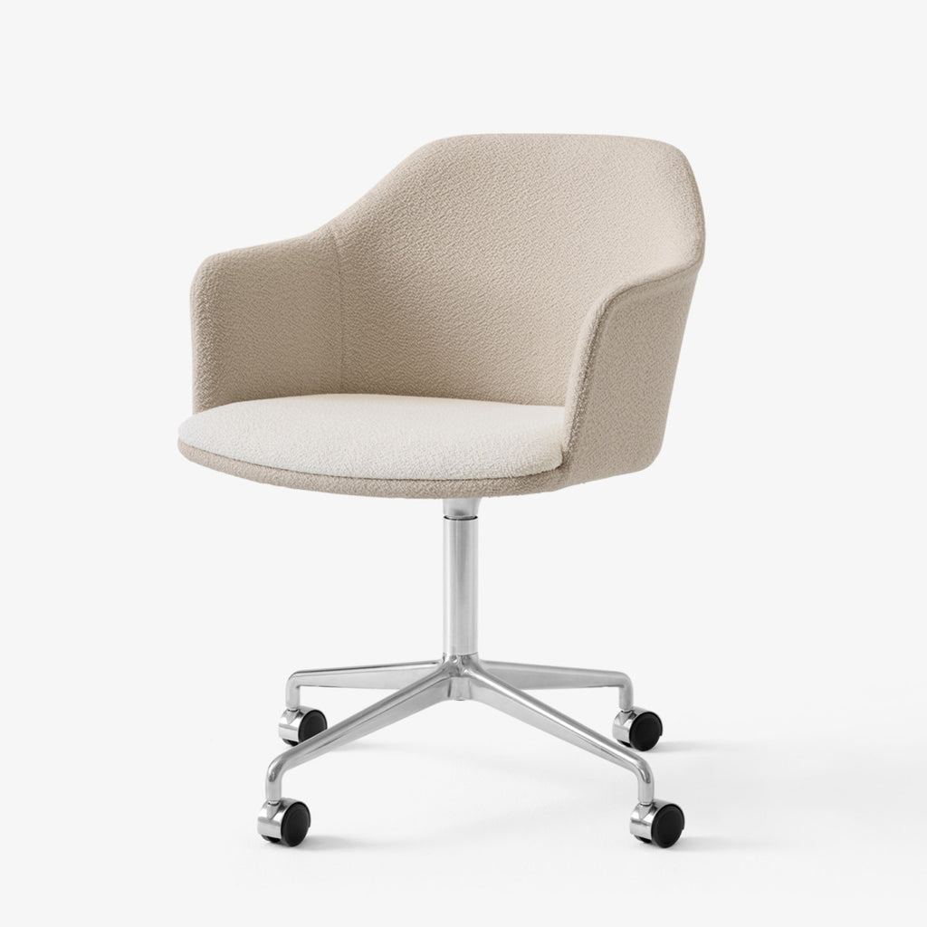 Rely Meeting Chair  HW52 - 4-Star Swivel Base/Castors - Fully Upholstered with Seat Pad - Mixed Upholstery