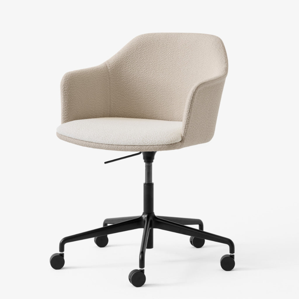 Rely Meeting Chair HW57 - 5-Star Base, Gas lift, Castors - Full Upholstered With Seat Upholstered - Mixed Upholstery