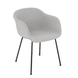 Fiber Armchair, Full Upholstery, Tube Base