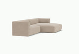 Bolster Corner Sofa - Divan Right - Alpine - Natural - 01