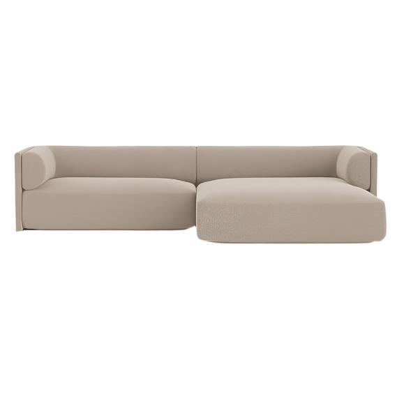 Bolster Corner Sofa - Divan Right - Alpine - Natural - 01