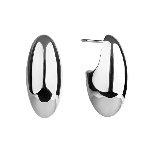 Pebble Earrings - Silver