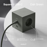 Square 1 USB-C - Oak Green