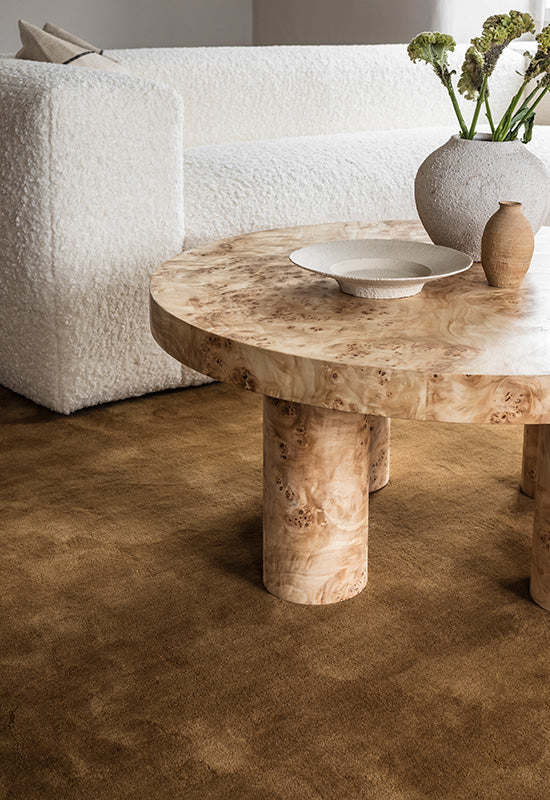 Solid Wool Rug -  Ochre