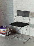 Scaun X-Line baza Chromed, Indoor - Sezut si sparat Black powder coated