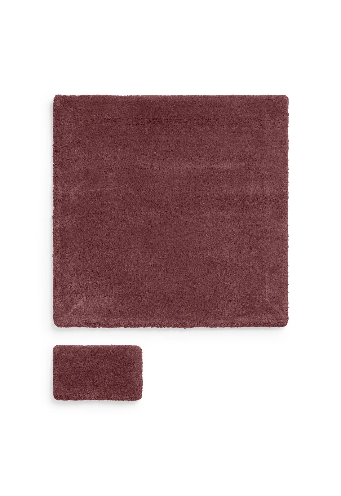 Solid Wool Rug -  Ruby Red