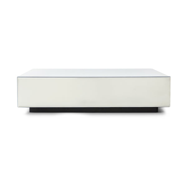 Măsuță Mirror block clear, 90x90cm
