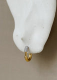 Small Pavé Staple Hoop