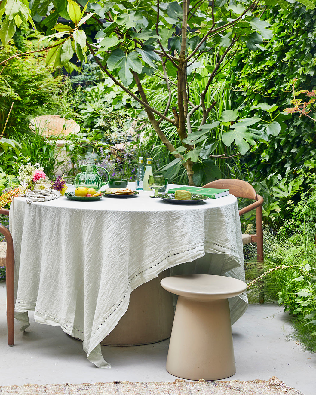 Earthenware side table