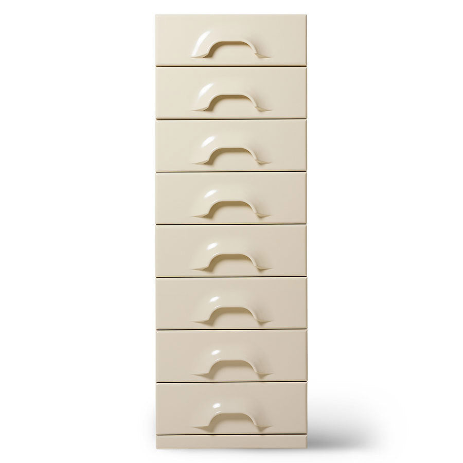 Chest of 8 drawers - Cream