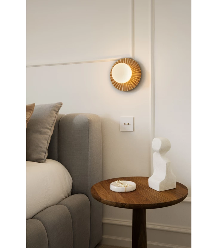 Aplica / Plafoniera Liila Muuse Small IP44, nordic gold / opal