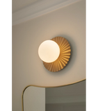Wall / Ceiling Lamp Liila Muuse Small IP44, nordic gold / opal