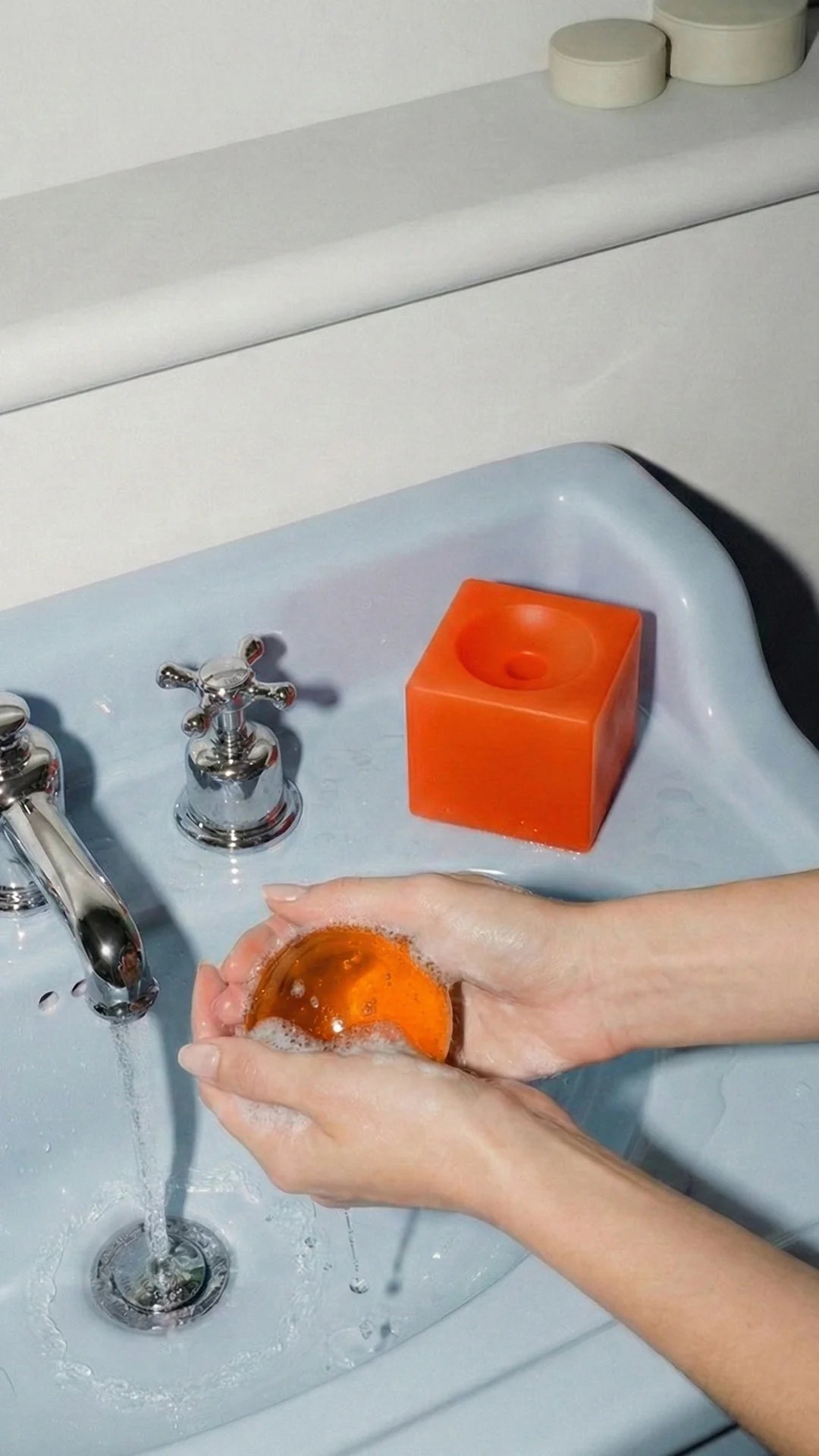 Soap dish with soap OBA - Papaya