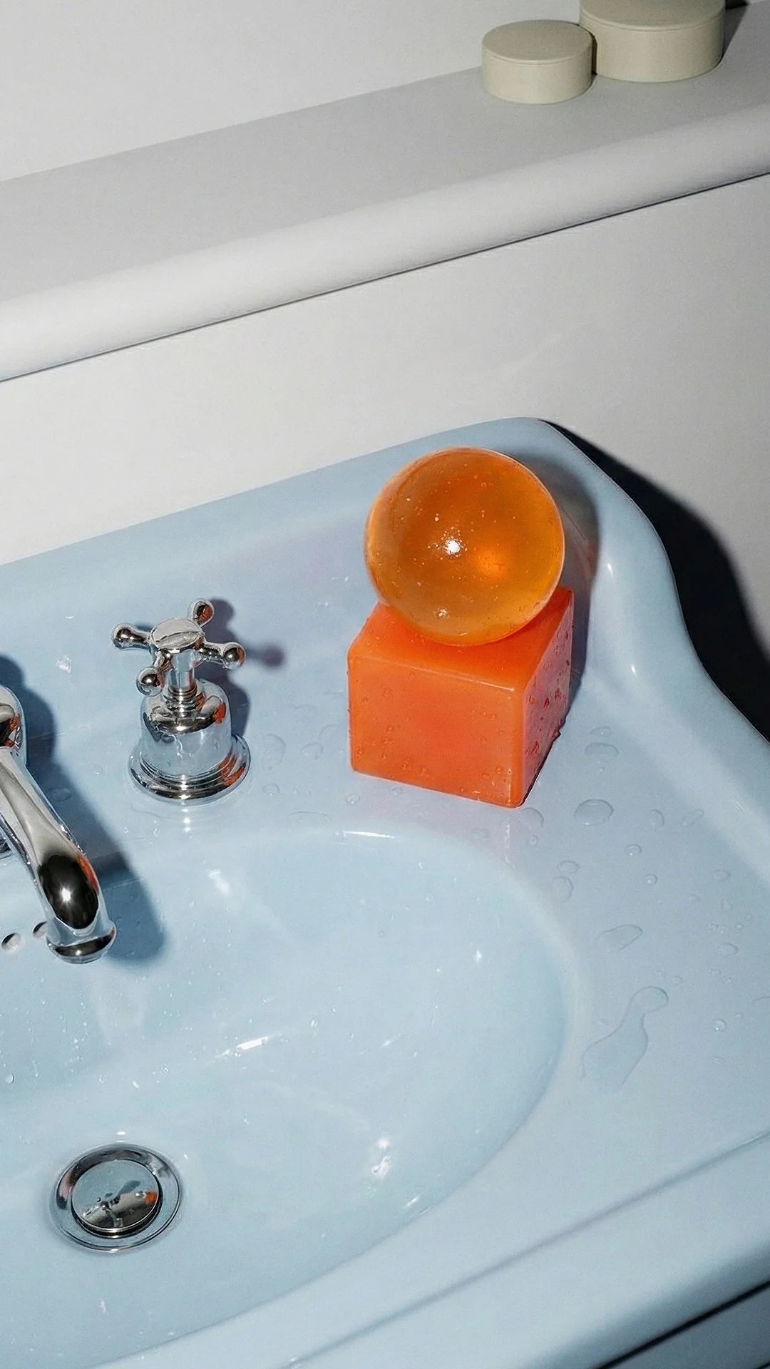 Soap dish with soap OBA - Papaya