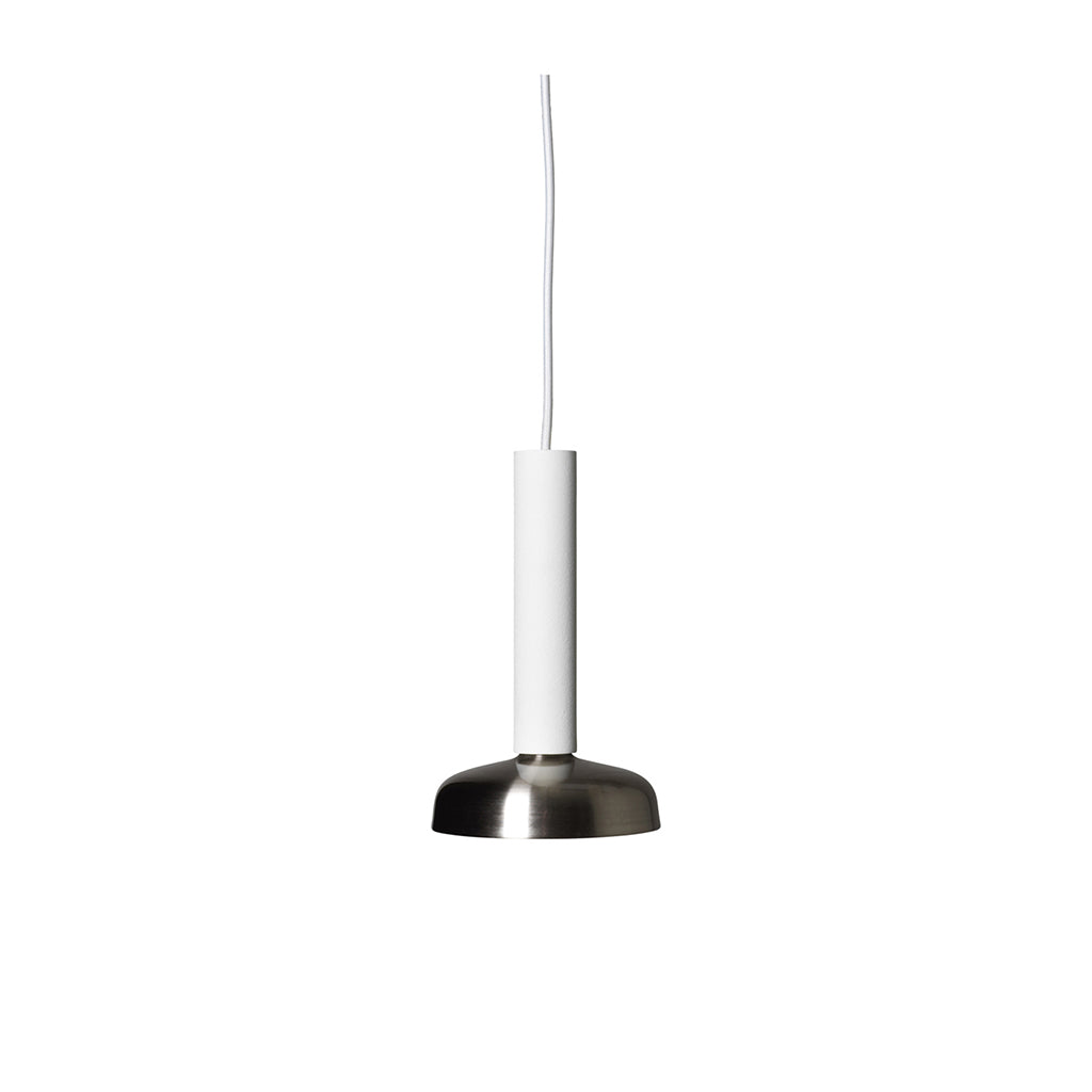 Blend Pendant - White/Nickel (LED)