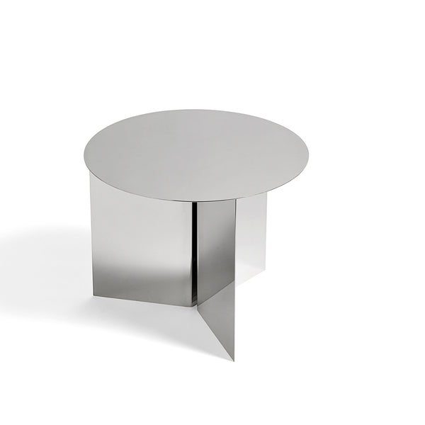 Round Slit Side Table - Mirror
