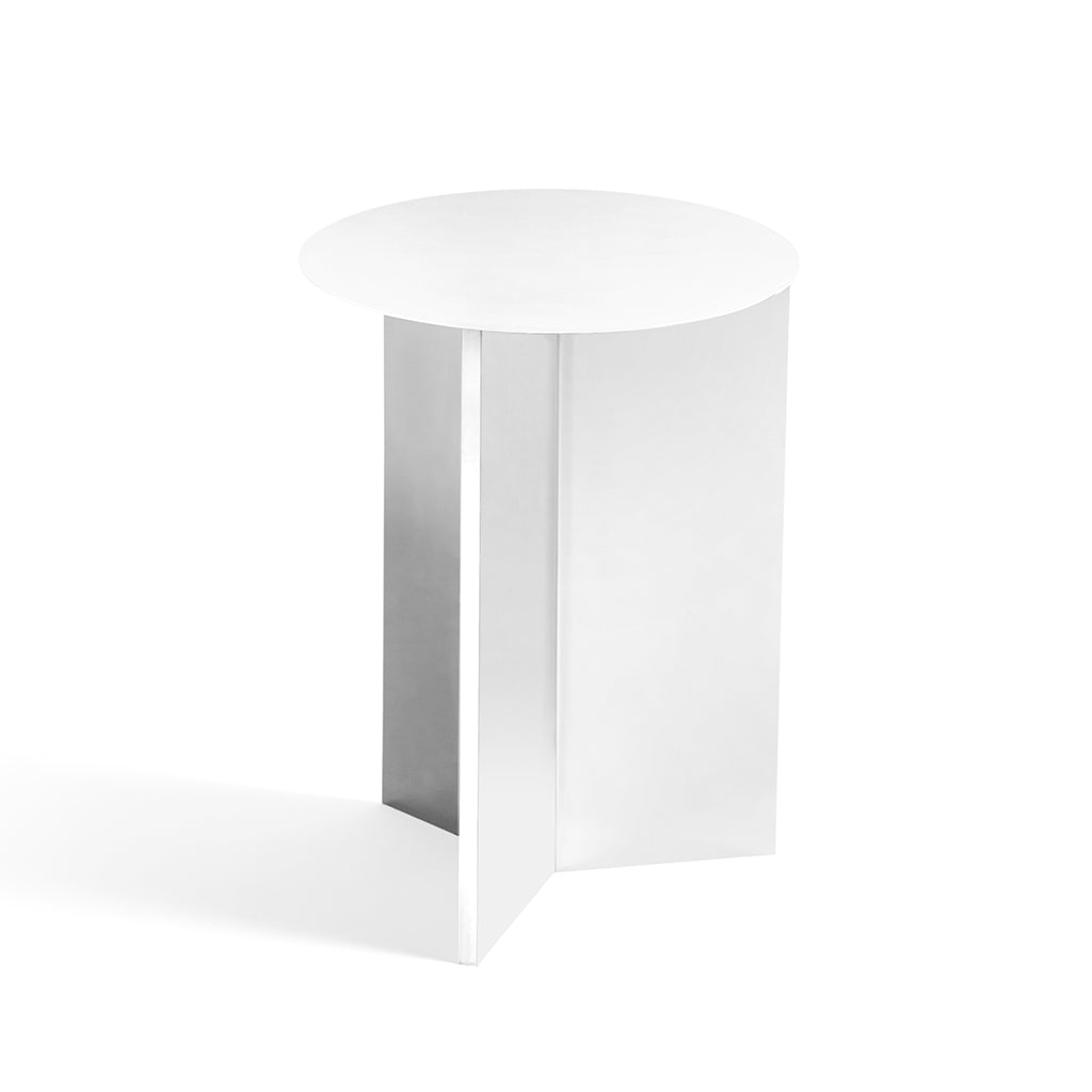 High Slit Side Table - White