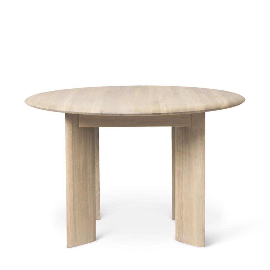 Bevel Table Round - White Oiled Oak