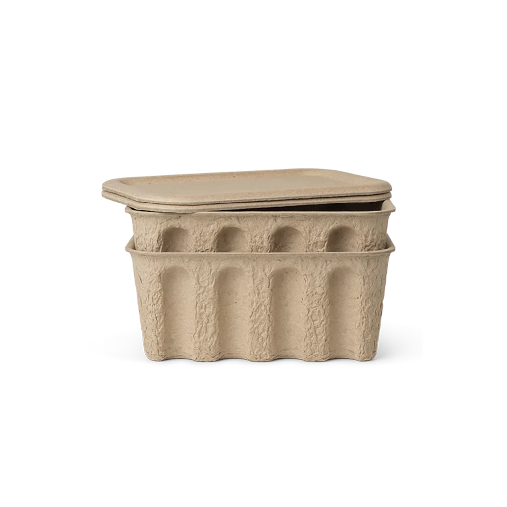 Cutie Paper Pulp Mică  - Set de 2