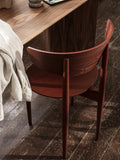 Herman Dining Chair Wood - Red Brown