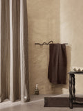 Chambray Shower Curtain - Sand/Black