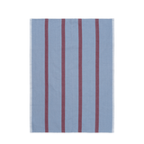 Hale Tea Towel - Faded Blue/Burgundy