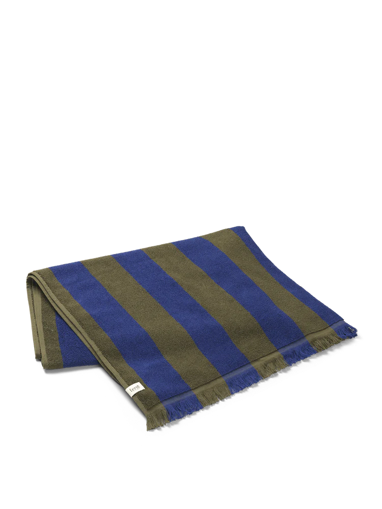 Alee Beach Towel - Olive/Bright Blue