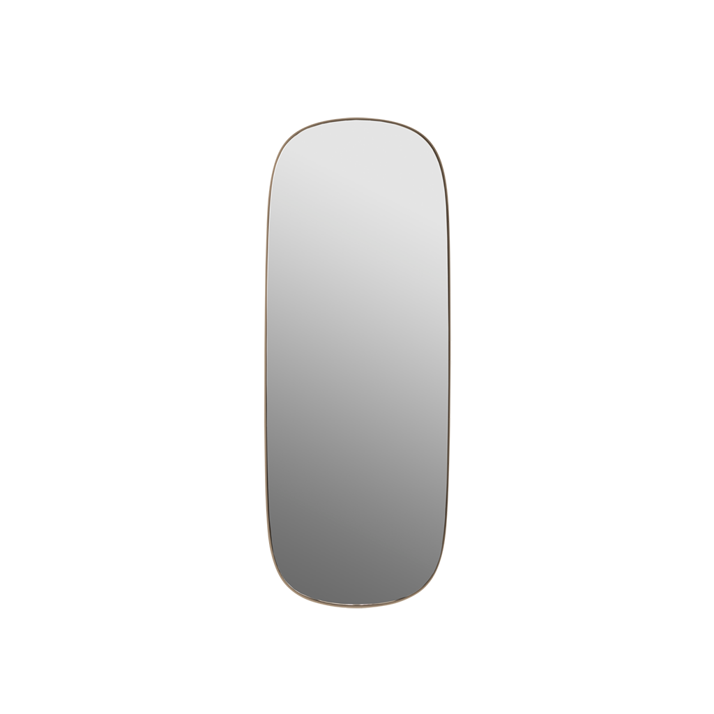 Oglindă Framed mare - Bej, Transparent