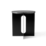 Androgyne Side Table Top - Nero Marquina marble