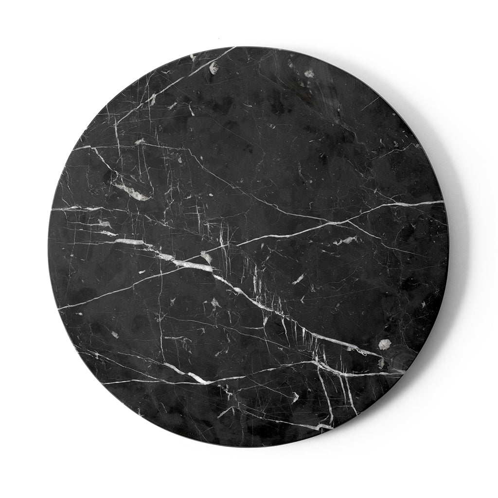 Androgyne Side Table Top - Nero Marquina marble