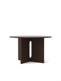 Androgyne Dining Table 120 Dark stained oak