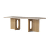 Androgyne Lounge Table, Natural Oak / Kunis breccia sand