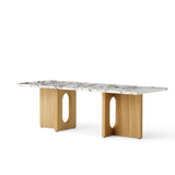 Androgyne Lounge Table, Natural Oak / Calacatta Viola marble