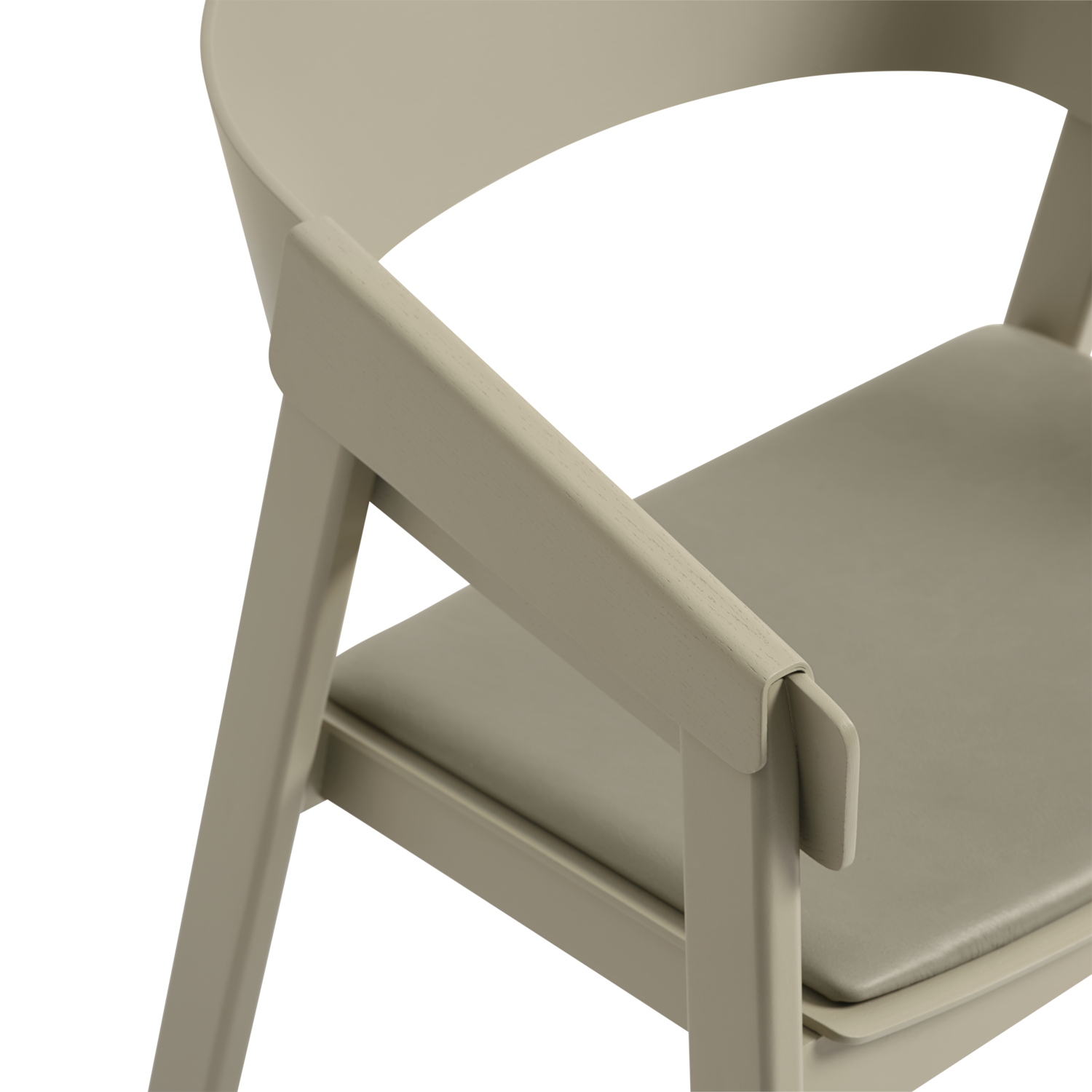 Scaun Cover - Piele Refine Stone, Dark beige
