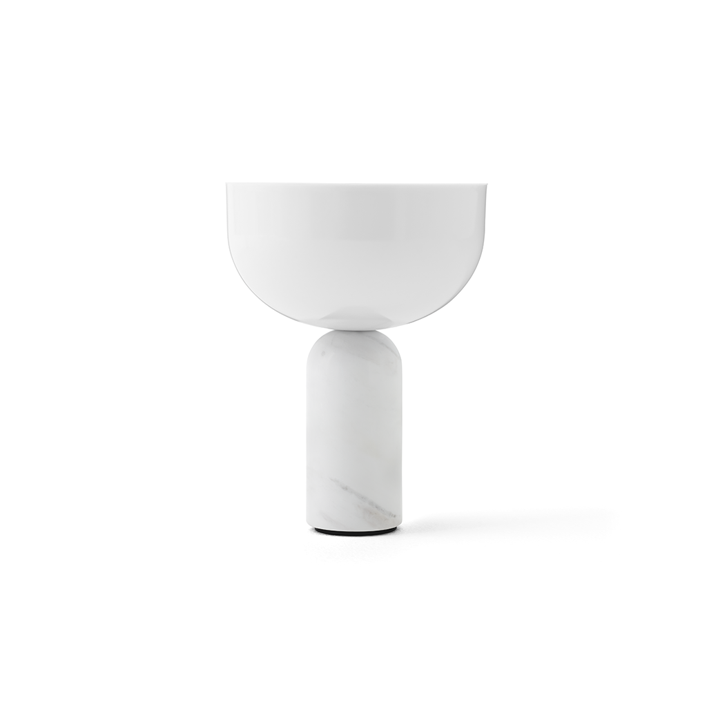 Kizu Portable Table Lamp - White Marble