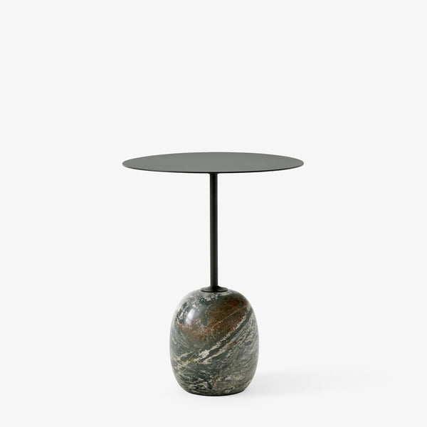 Lato Side Table LN8 Round - Deep Green & Verde Alpi Marble