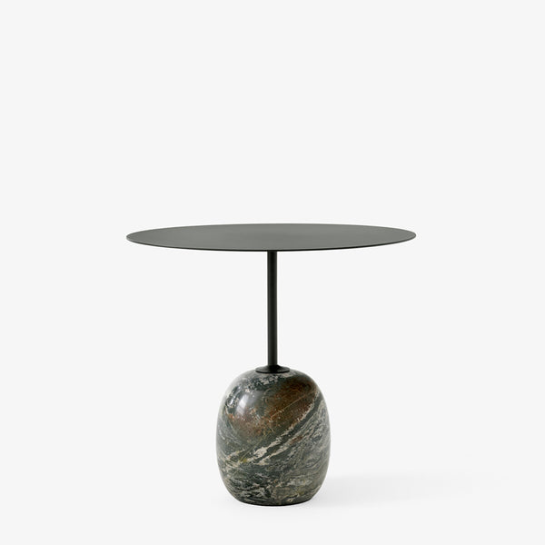 Lato Side Table LN9 Oval - Deep Green & Verde Alpi Marble