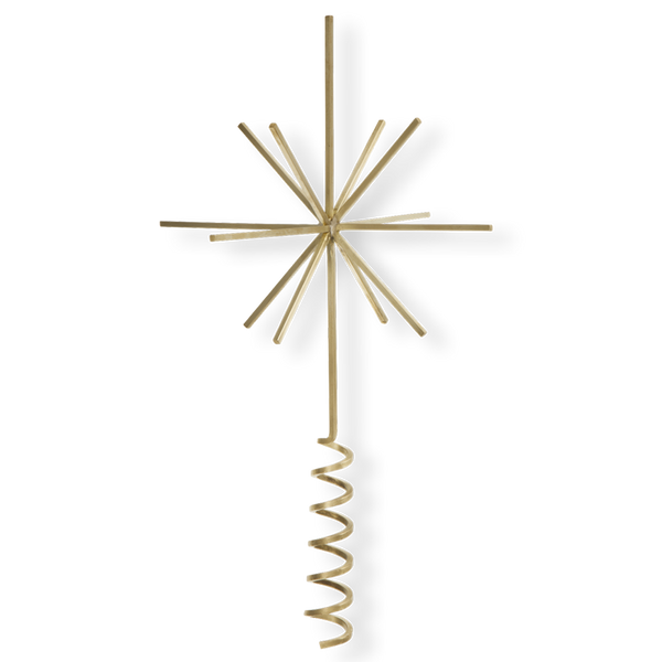 Brass Christmas Tree Top Star