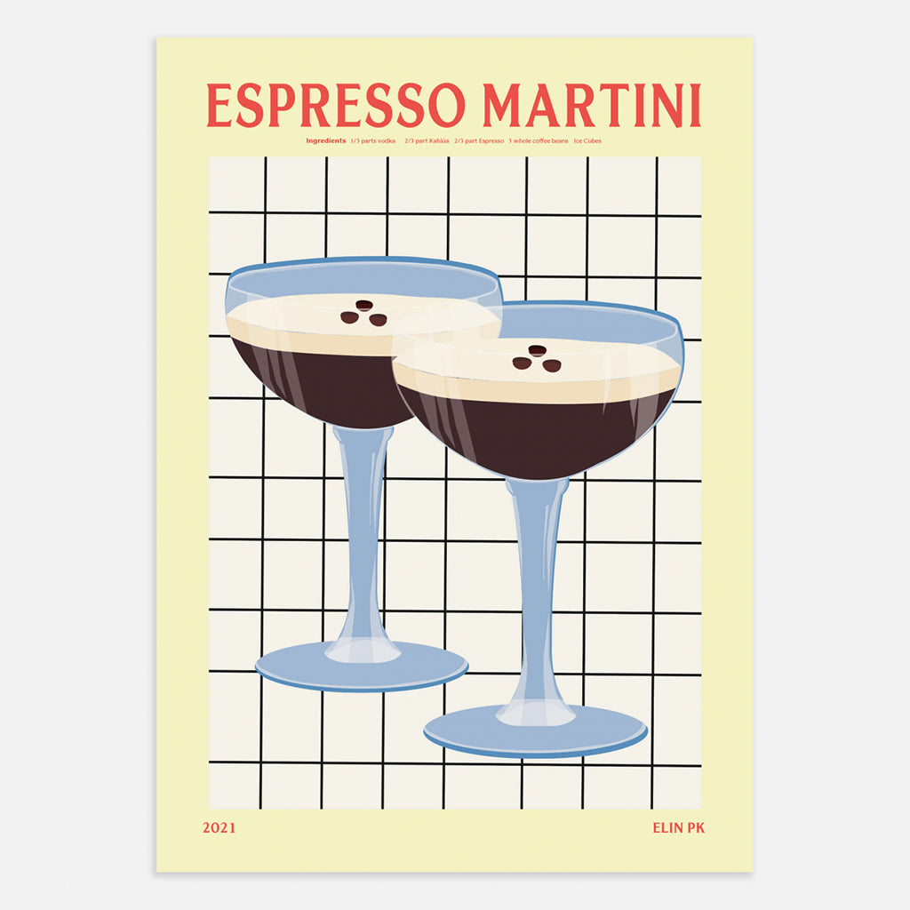Espresso Martini Drink Poster