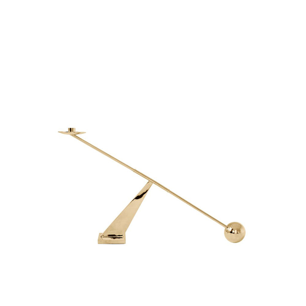 Interconnect Candle Holder - Brass