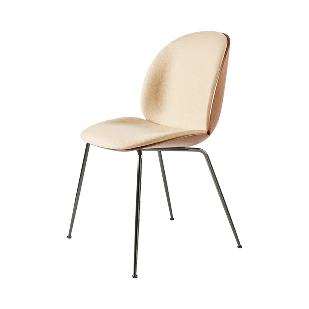 Beetle Dining Chair 3D Veneer - Front Upholstered