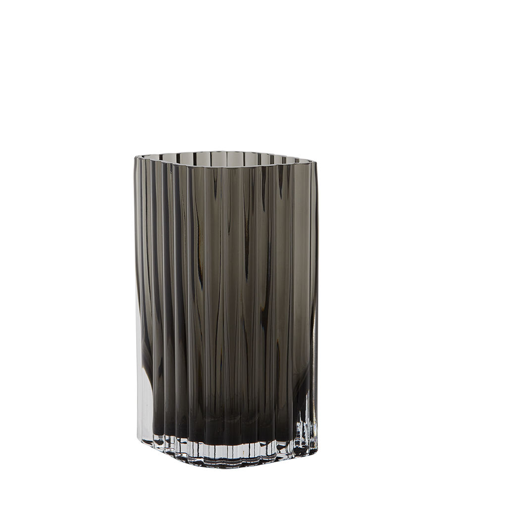 Folium Vase H20 - Black