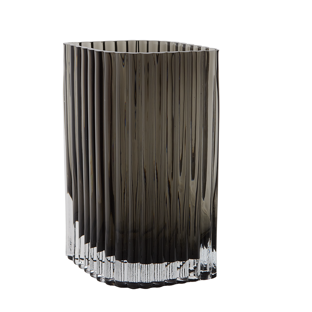 Folium Vase H25 - Black