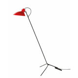 VV Cinquanta Floor Lamp - Black frame, red reflector
