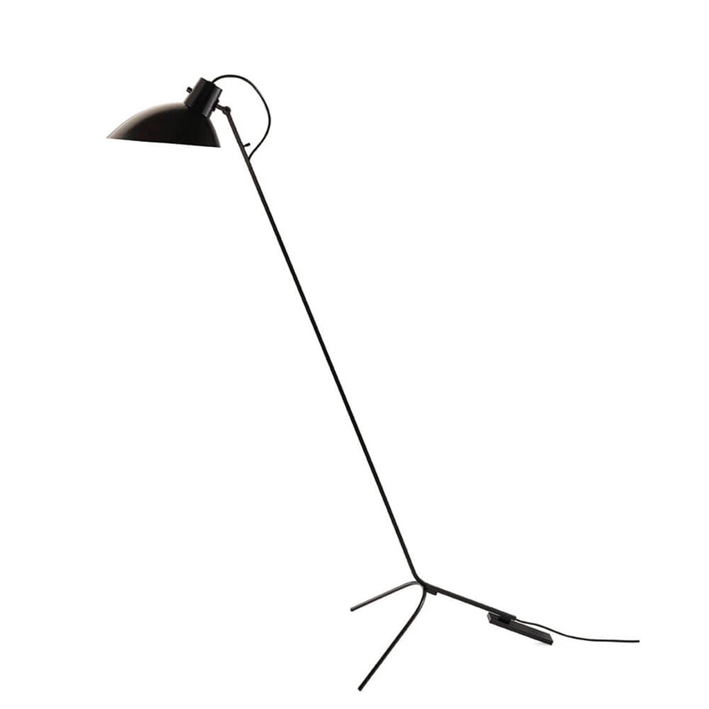 VV Cinquanta Floor Lamp - Black frame, black reflector