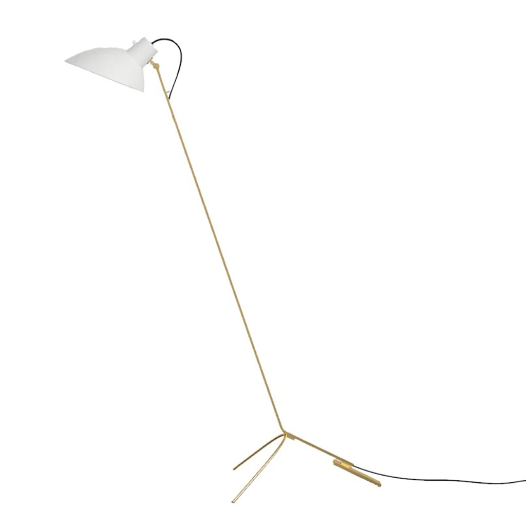 Lampadar VV Cinquanta - Structură alamă, reflector alb