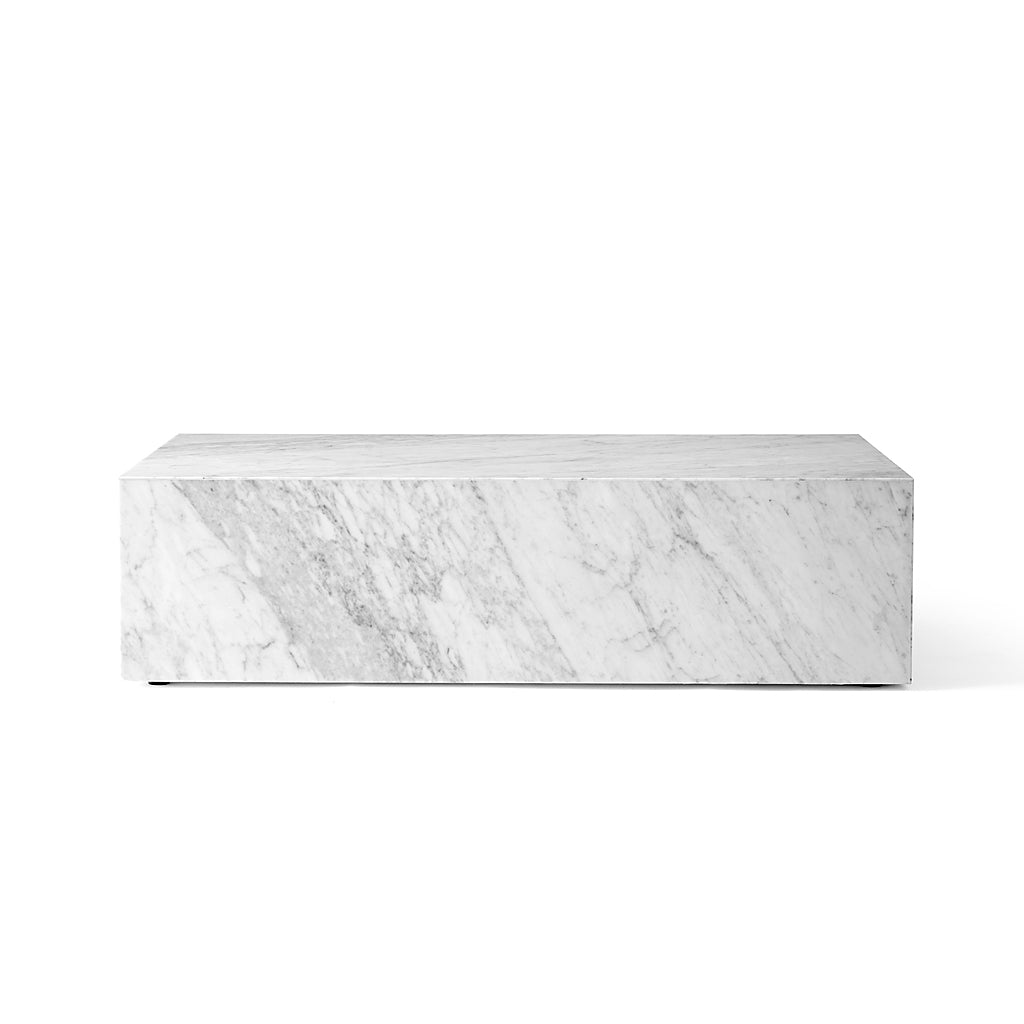 Plinth Low - White marble carrara