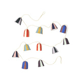 Ornament Bell Stripe Pulp Cotton - Multi Color