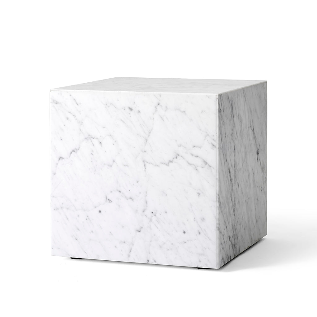 Plinth Cubic - White marble carrara